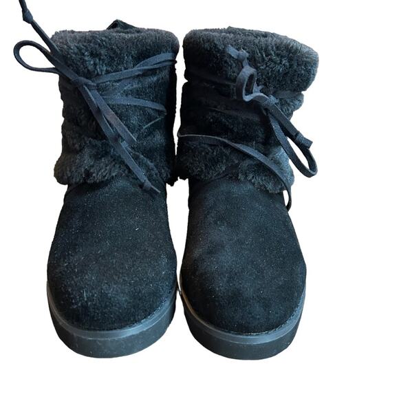 Style & Co Zijune Cold Weather Winter Ankle Boot Faux Fur Trim NEW Size 5 Black - Picture 3 of 10